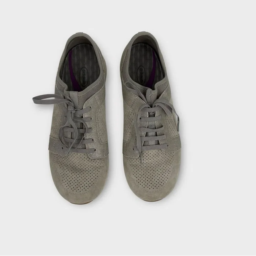 Dansko Cozette‎ Sneakers Light Gray Suede Lace Up Shoes Women’s Size 37 US 6.5-7